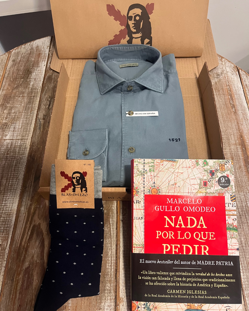 Regalo Conquistadores- 1521 Hernán Cortés- Azul