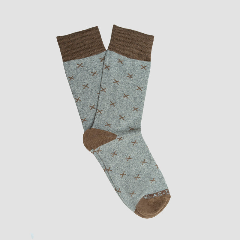 Calcetines Blas - Gris & Cuero